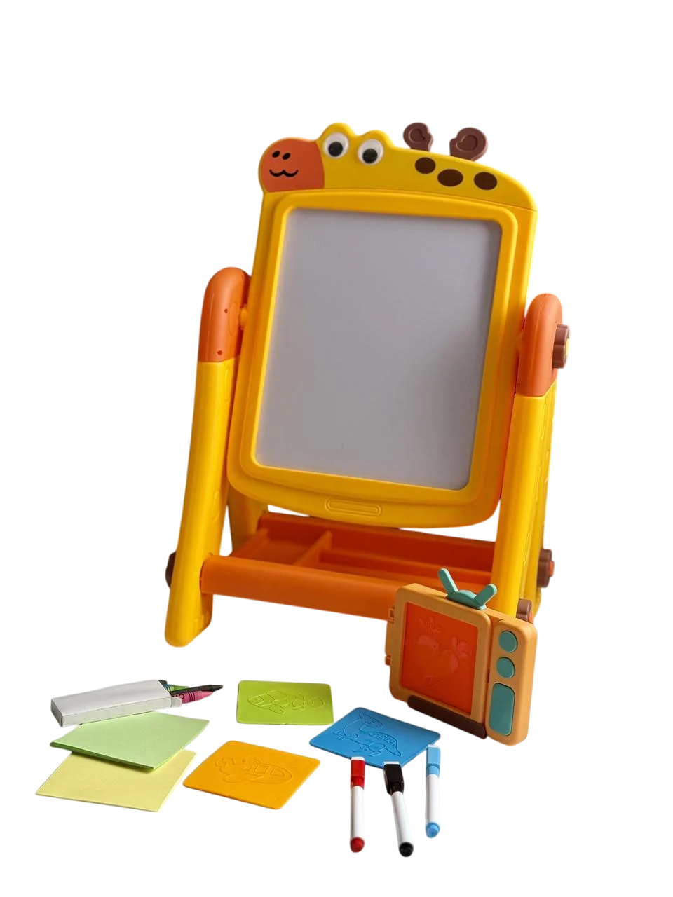Мольберт Жираф с конструктором и маркерной доской 2в1 (35)