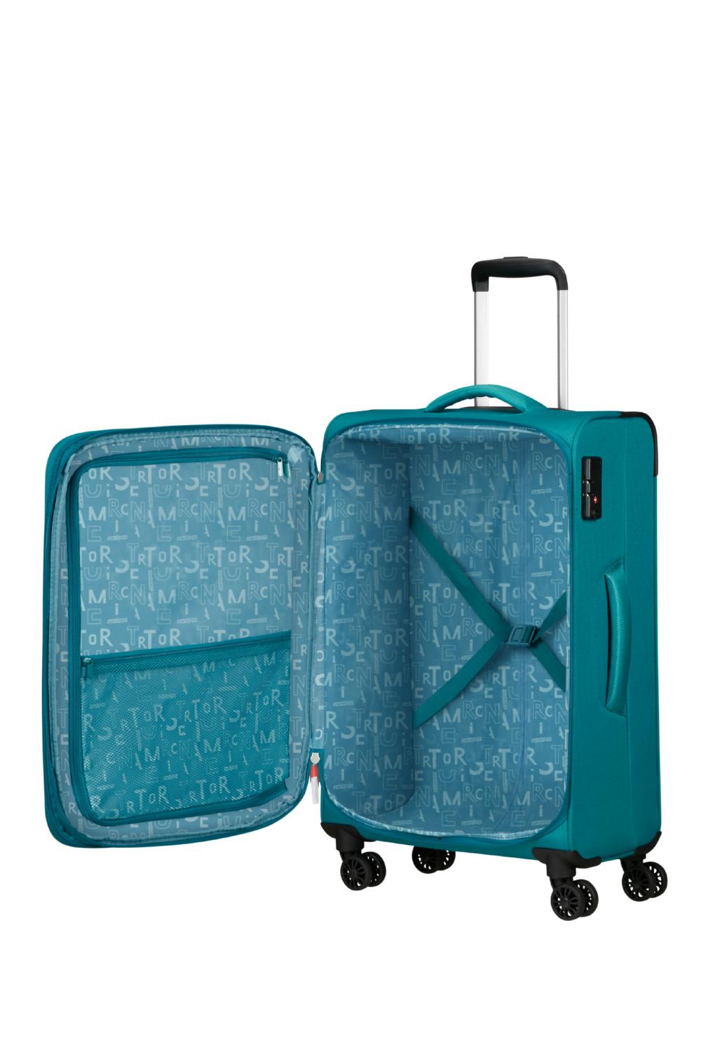 Чемодан American Tourister PULSONIC 68x44x27-30 см Бирюзовый (MD6*21002) - фото 3