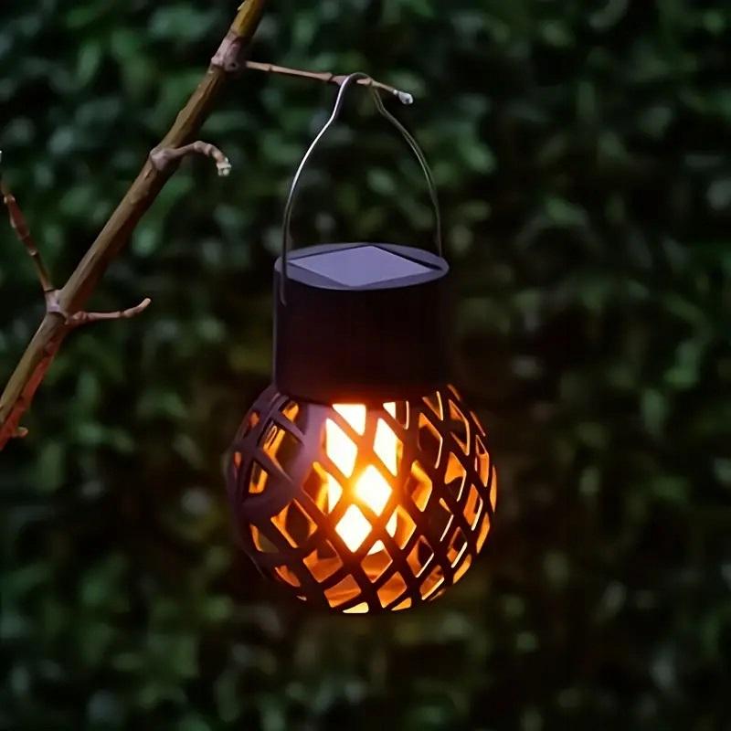 Набор ламп солнечных подвесных Jooki SuperLED Flame Ball декоративное LED-освещение с эффектом пламени IP44 6 шт. (10512)