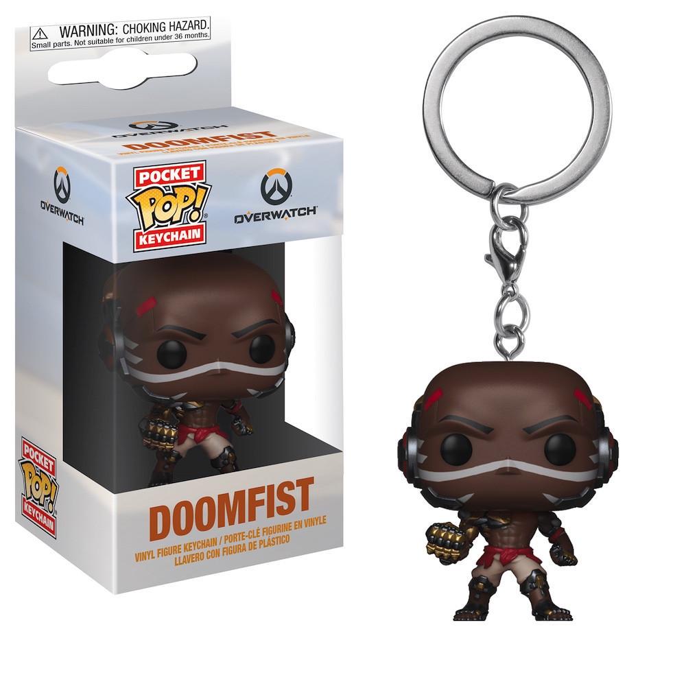 Фігурка-брелок Funko Pop Overwatch Doomfist 4 см (Trinket O D) - фото 2