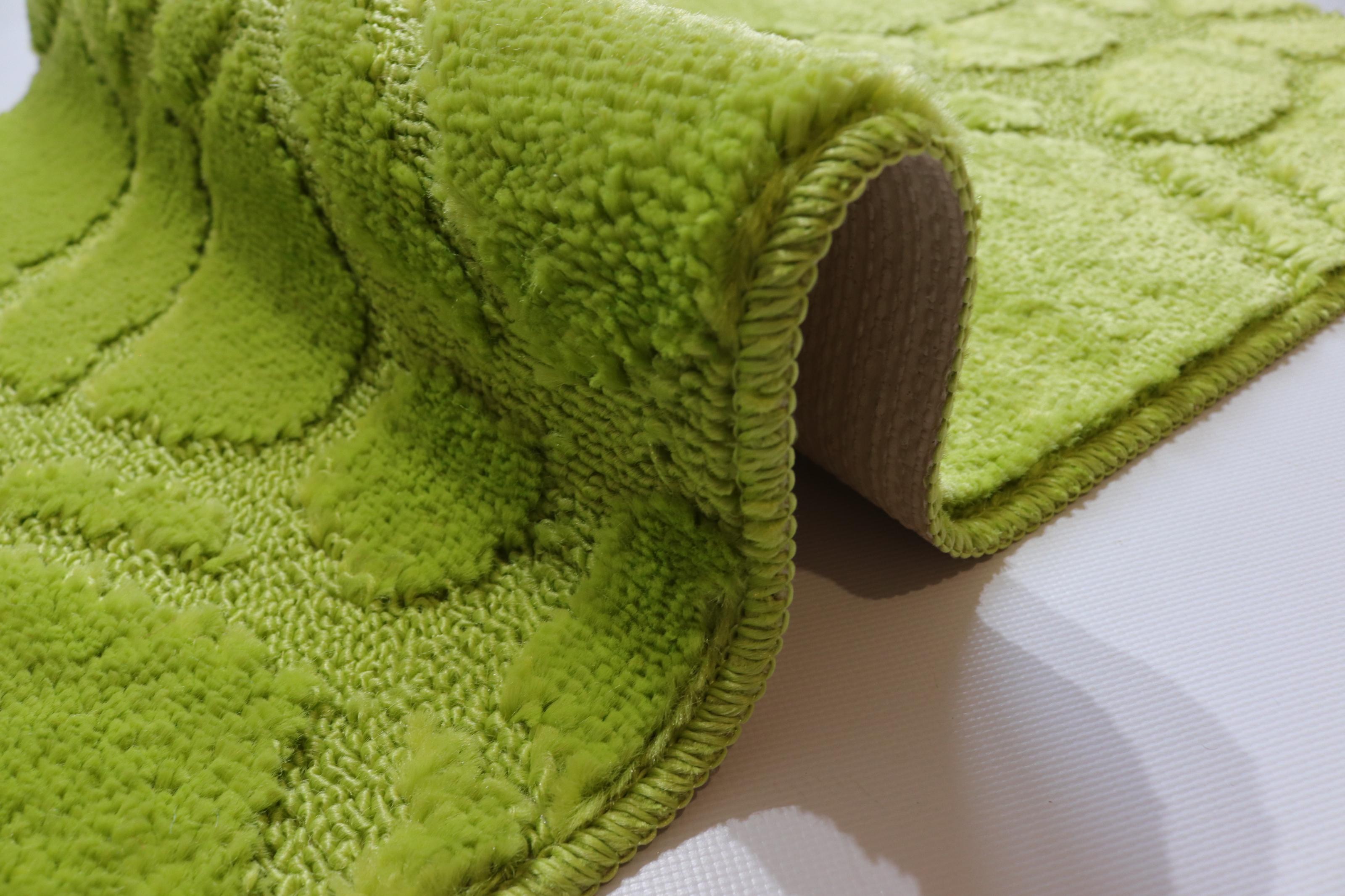 Набір килимків у ванну та туалет Vonaldi 80x50/40x50 см (10566/5542green/s) - фото 5