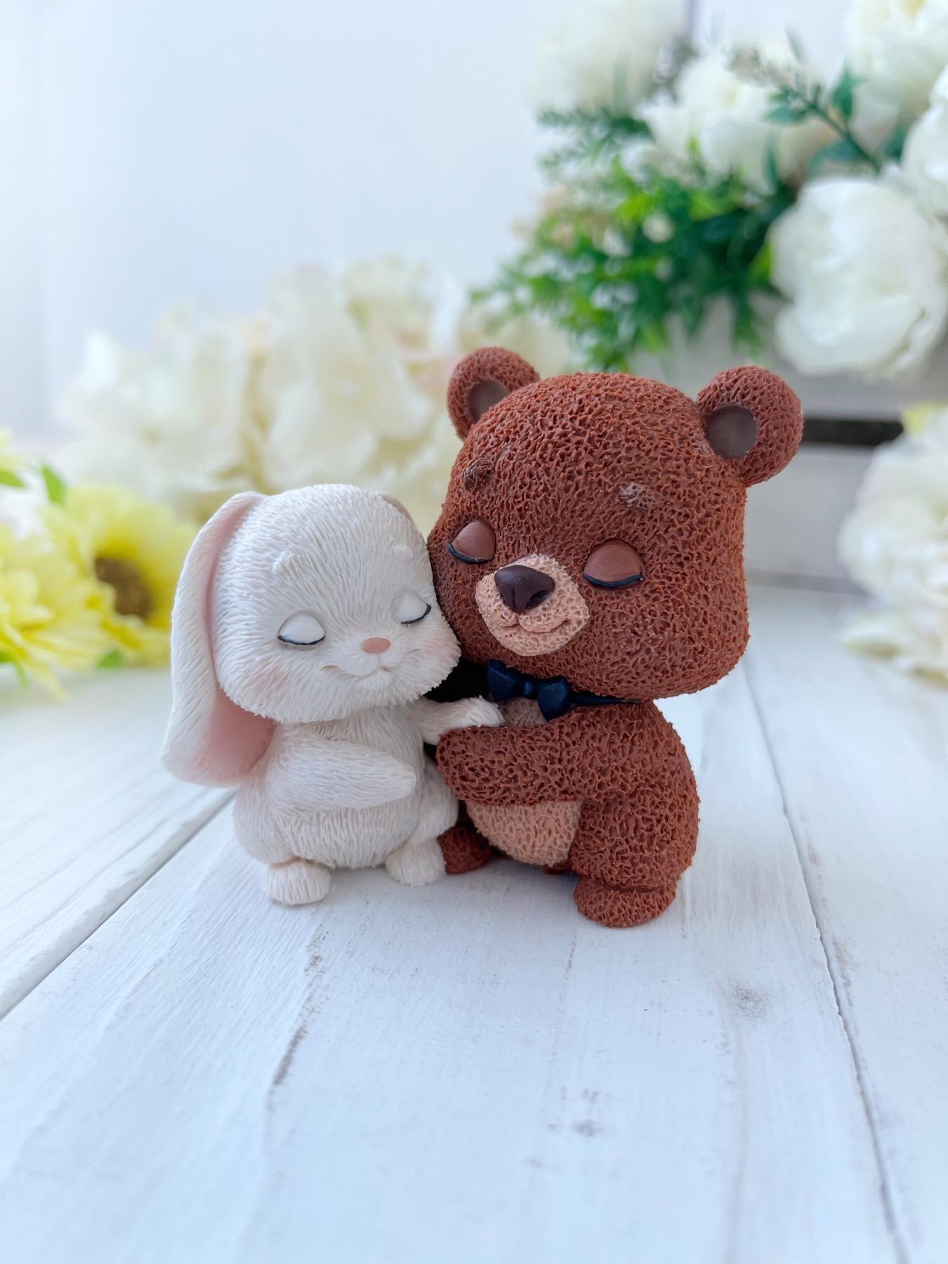 Молд силиконовый Мишка с зайкой 2 (8850)