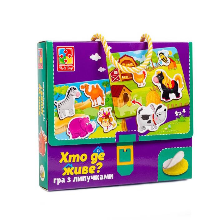 Настольная игра Vladi Toys Кто где живет Разноцветный (SR-113-N-204) Настольная игра Vladi Toys Кто где живет Разноцветный (SR-113-N-204)