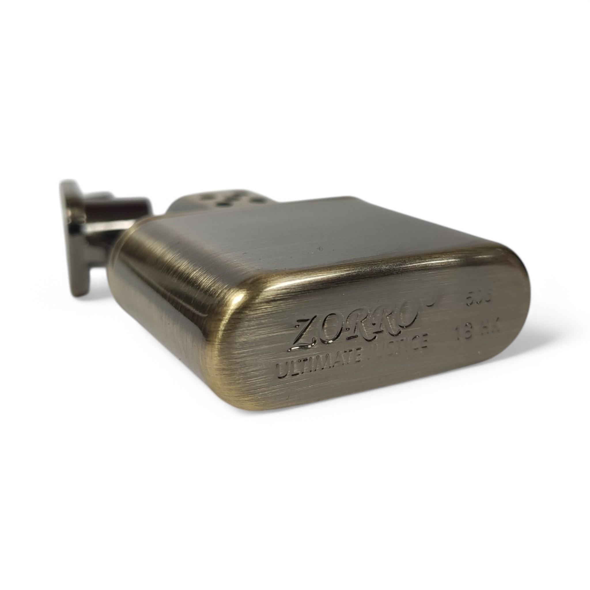 ᐉ Зажигалка бензиновая Zorro Z506 Brass в подарочной упаковке