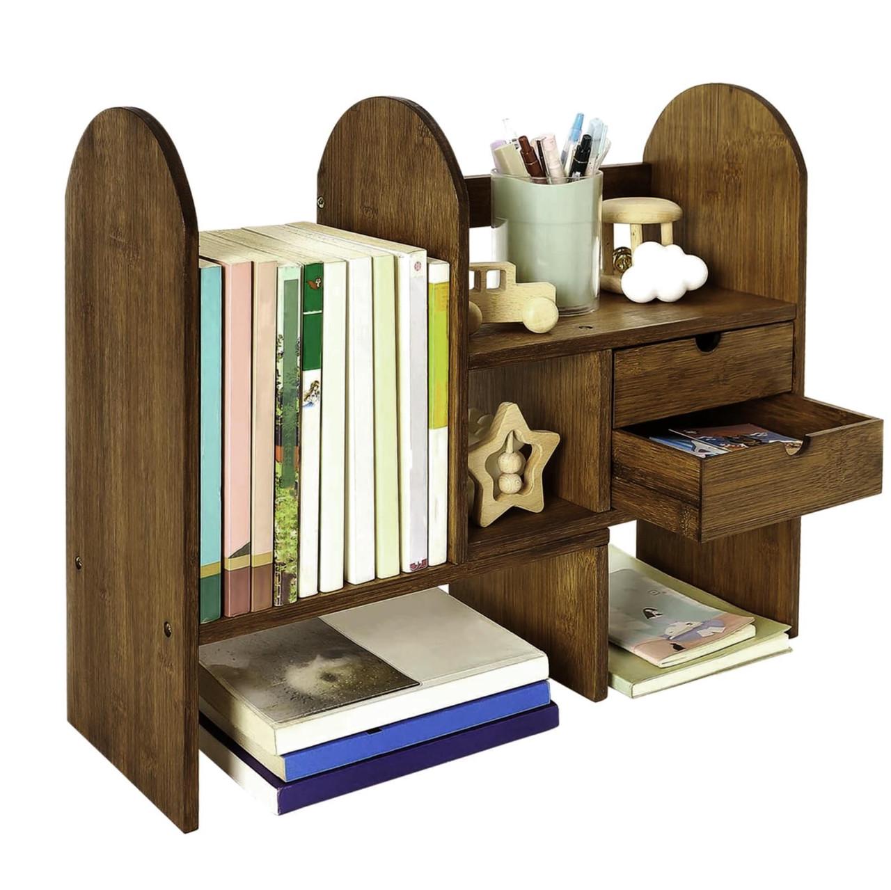 Полка-надстройка настольная из дерева Эльморай кортадо (АКД-005337)