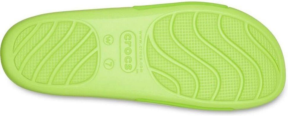 Шльопанці жіночі утеплені Crocs Slide Splash р. 36-37 Салатовий (14948) - фото 12