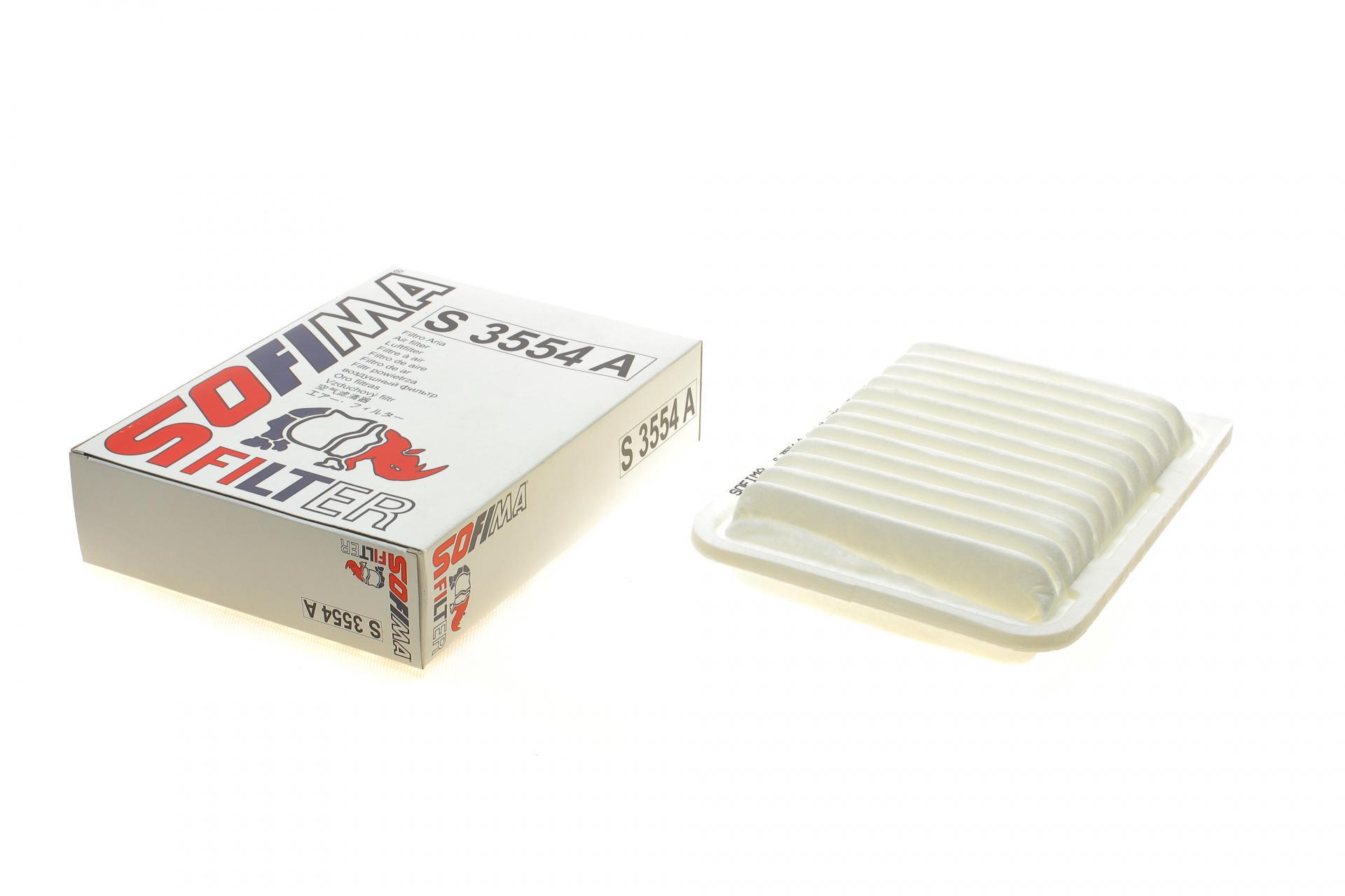 Фільтр повітряний SOFIMA для Toyota Auris/Avensis/Corolla/RAV 4 III/RAV 4 IV/Yaris 1,2-2,0 07- (S 3554 A)
