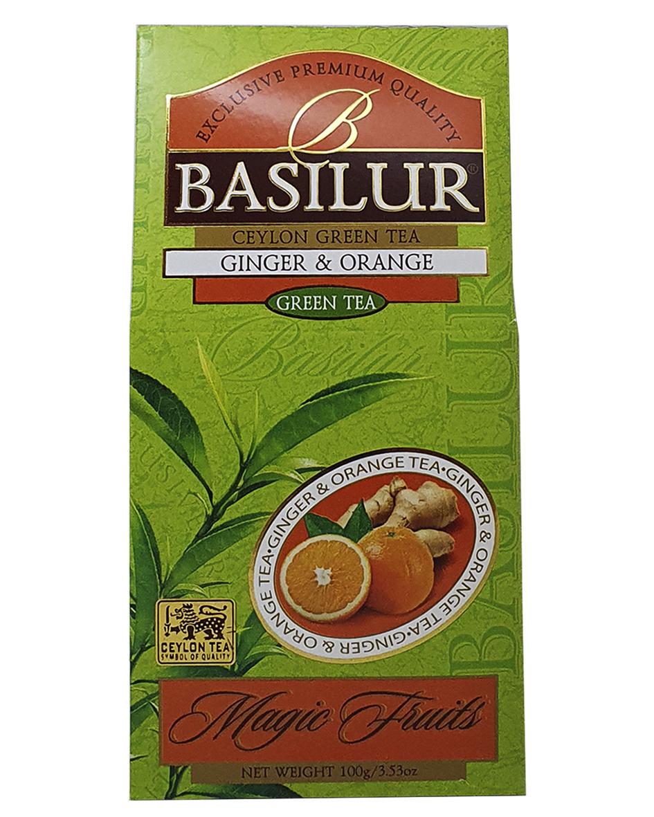 Чай зелений Basilur Магічні Фрукти Імбир та Апельсин 100 г (55191) - фото 2 Чай зелений Basilur Магічні Фрукти Імбир та Апельсин 100 г (55191) - фото 2