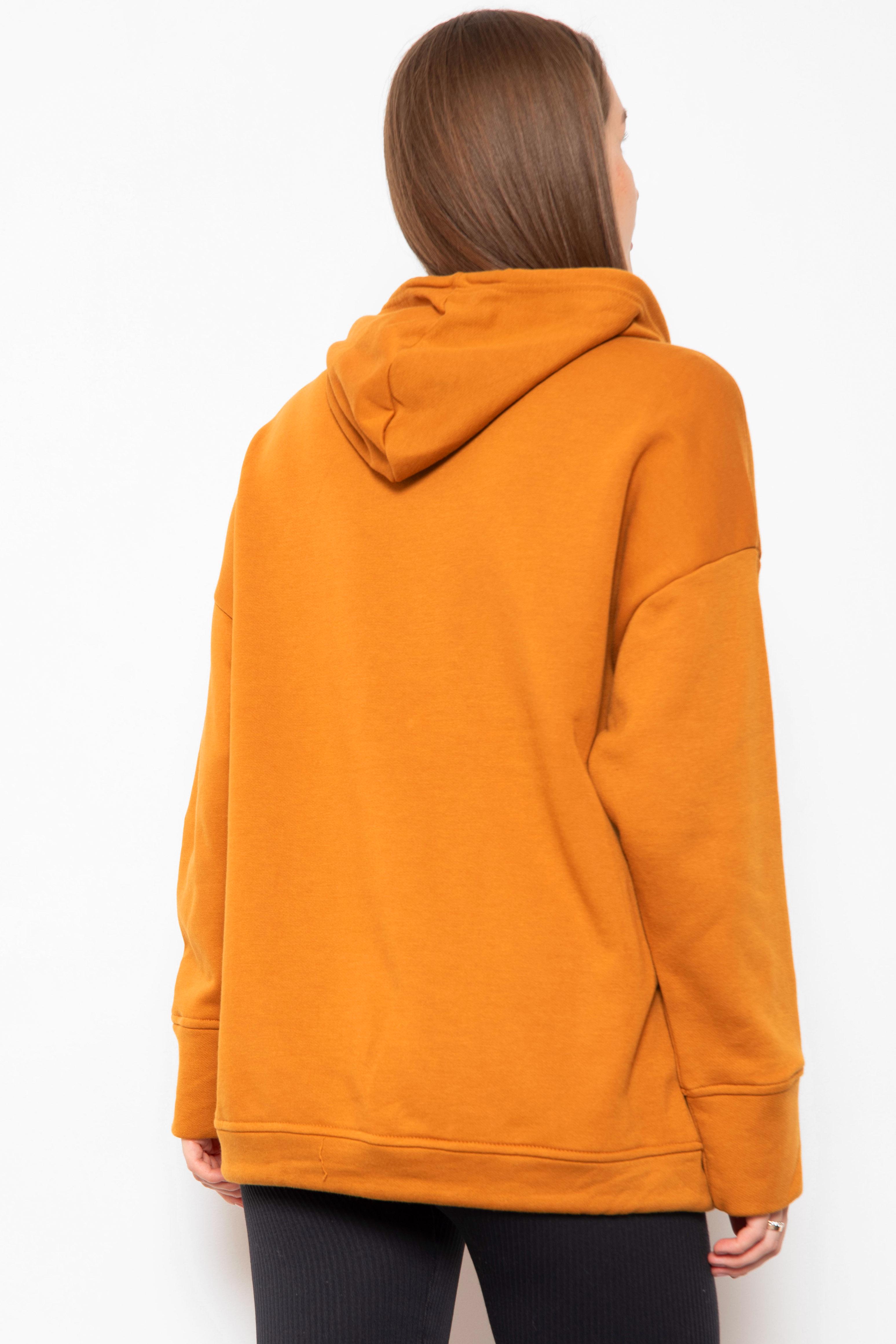 Худі жіноче на флісі M Гірчичний (184554) - фото 3 Худі жіноче на флісі M Гірчичний (184554) - фото 3