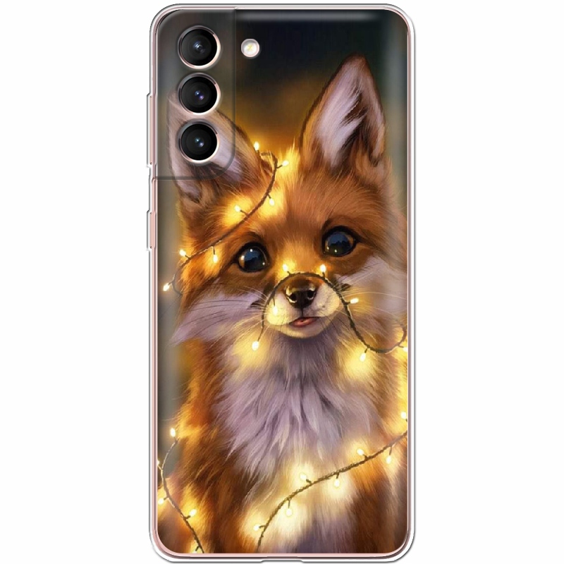 Чехол BoxFace Samsung G991 Galaxy S21 Рождественская лиса Прозрачный силикон (41709-up2399-41709) Чехол BoxFace Samsung G991 Galaxy S21 Рождественская лиса Прозрачный силикон (41709-up2399-41709)