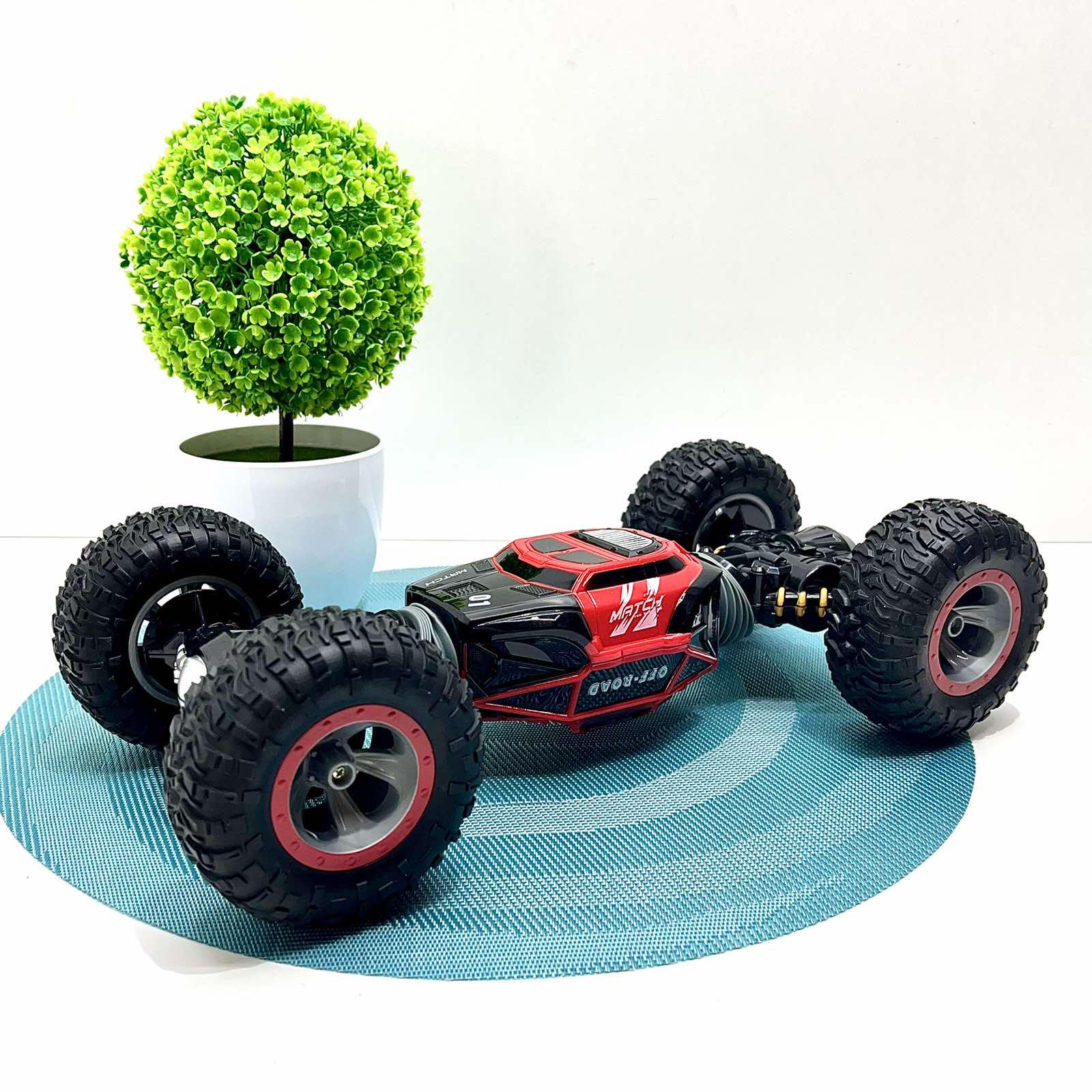 Машинка-перевертень трюкова Limo Toy на радіокеруванні гумові колеса Червоний (M 5507)