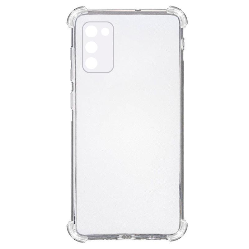 Противоударный TPU чехол GETMAN Ease logo усиленные углы Full Camera для Samsung Galaxy A02s Бесцветный (прозрачный)
