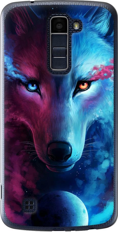Чехол на LG K10 / K410 Арт-волк (3999u-349-42517)