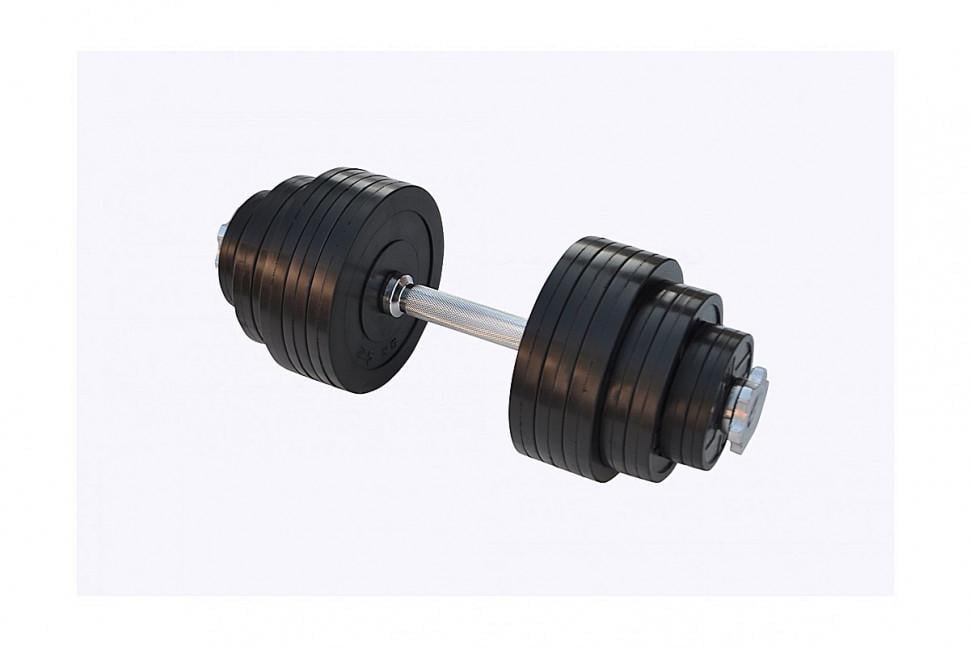 Гантель набірна обгумовані RN-Sport 23 кг Чорний (АRN-Sport35) - фото 1 Гантель набірна обгумовані RN-Sport 23 кг Чорний (АRN-Sport35) - фото 1