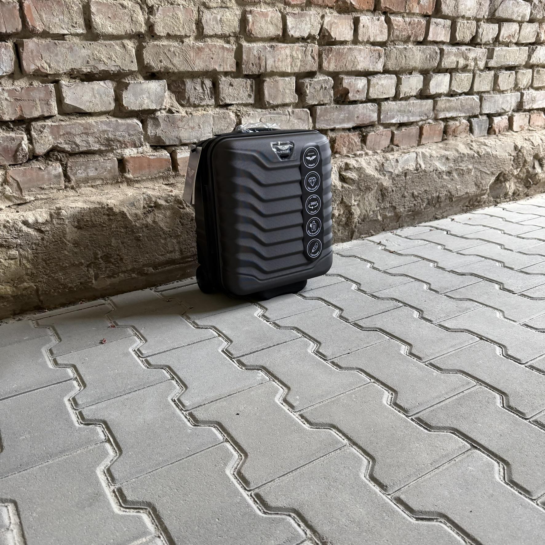 Мини-чемодан Wings PEA01 дорожный XXS Графитовый (26630748) - фото 3