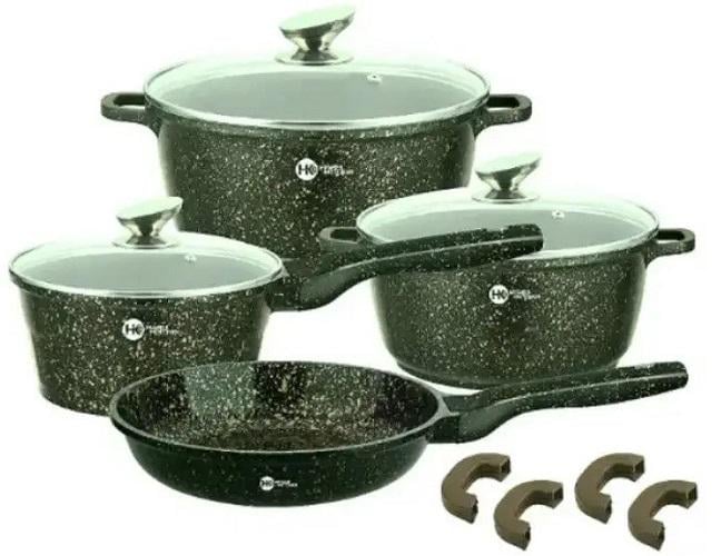 Кастрюли Higher Kitchen HK-307-1 с гранитным антипригарным покрытием (10177821)