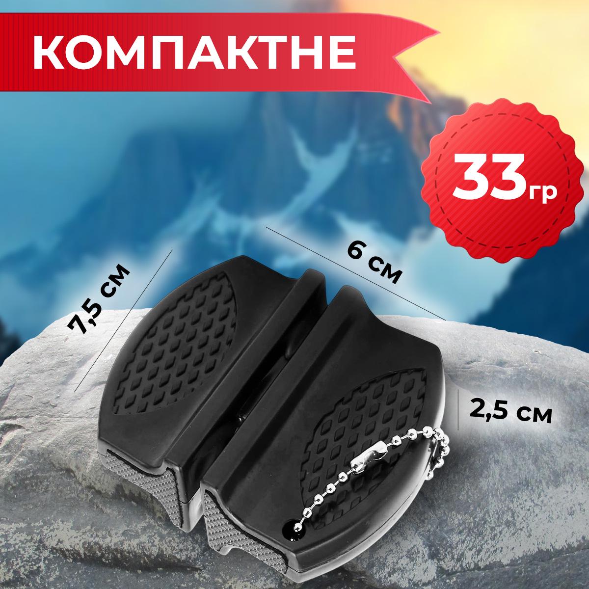 Точилка-міні для ножів кишенькова Kayfovo TO- 1 Red (28945) - фото 3