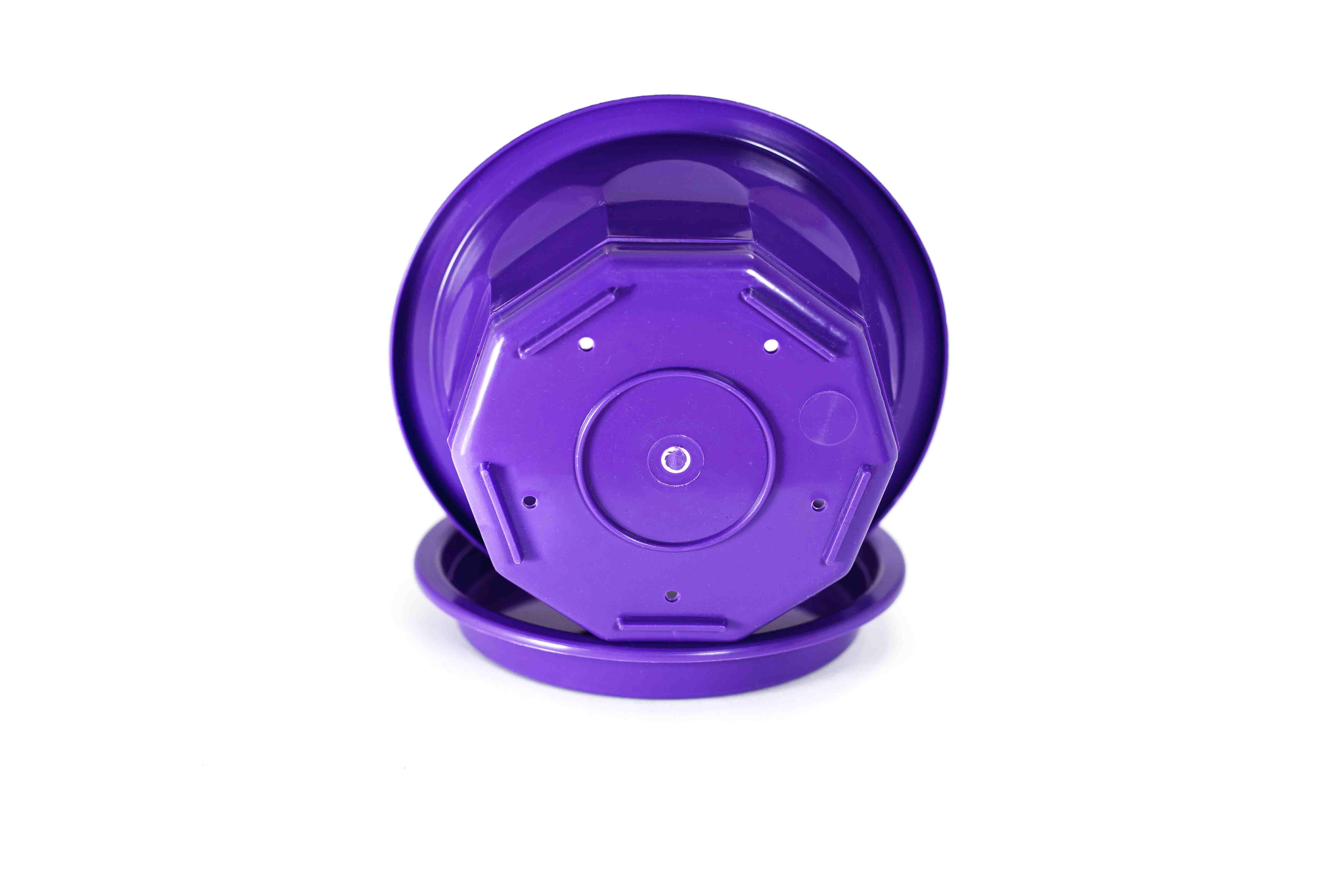 Горщик Тюльпан Ø 14x7,5 см 0,5 л Фіолетовий - фото 4