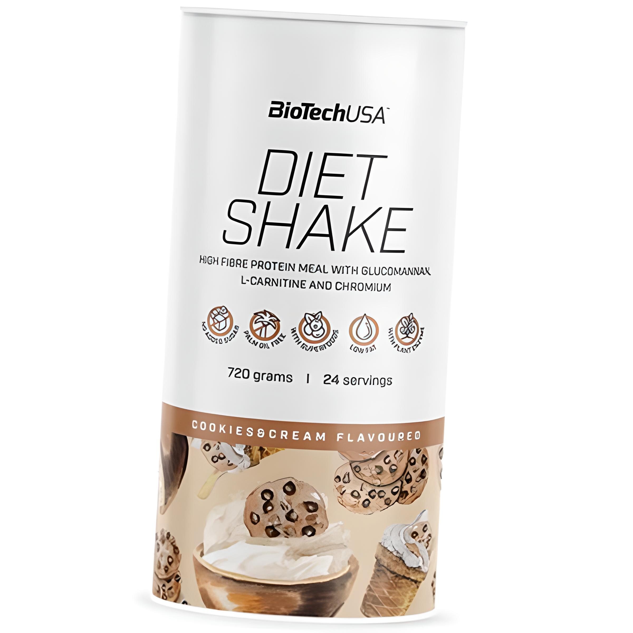 Замінник харчування BioTechUSA Diet Shake 720 г 24 порцій Cookies Cream
