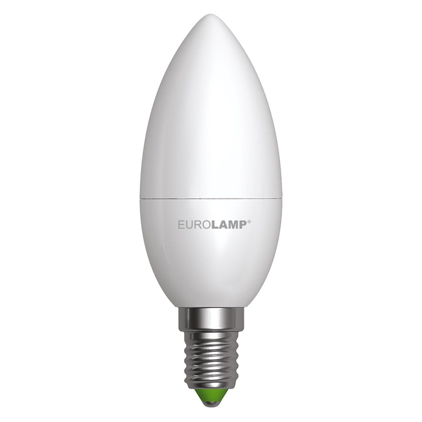 Лампа LED Eurolamp Свеча Эко 6W E14 3000K (36486442)