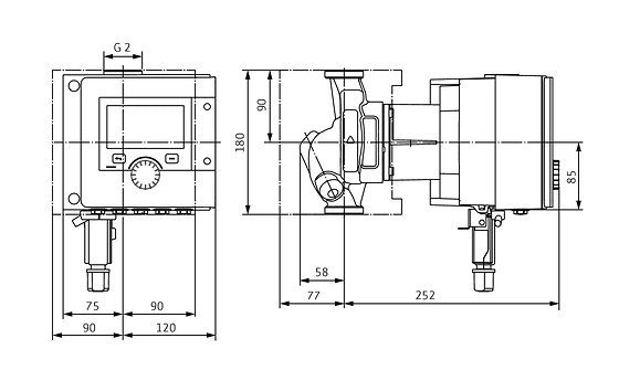 Циркуляційний насос Wilo Stratos MAXO 30/0,5-8 PN 10 з електронним керуванням (2164574) - фото 3