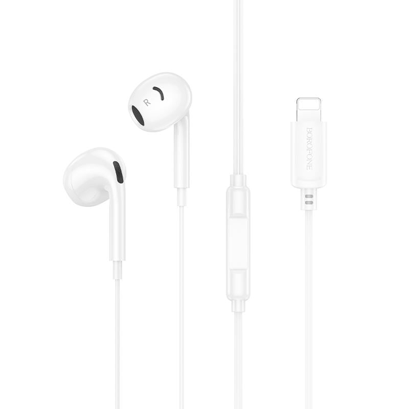 Навушники дротові Borofone BM96 Lightning White (6941991118104)