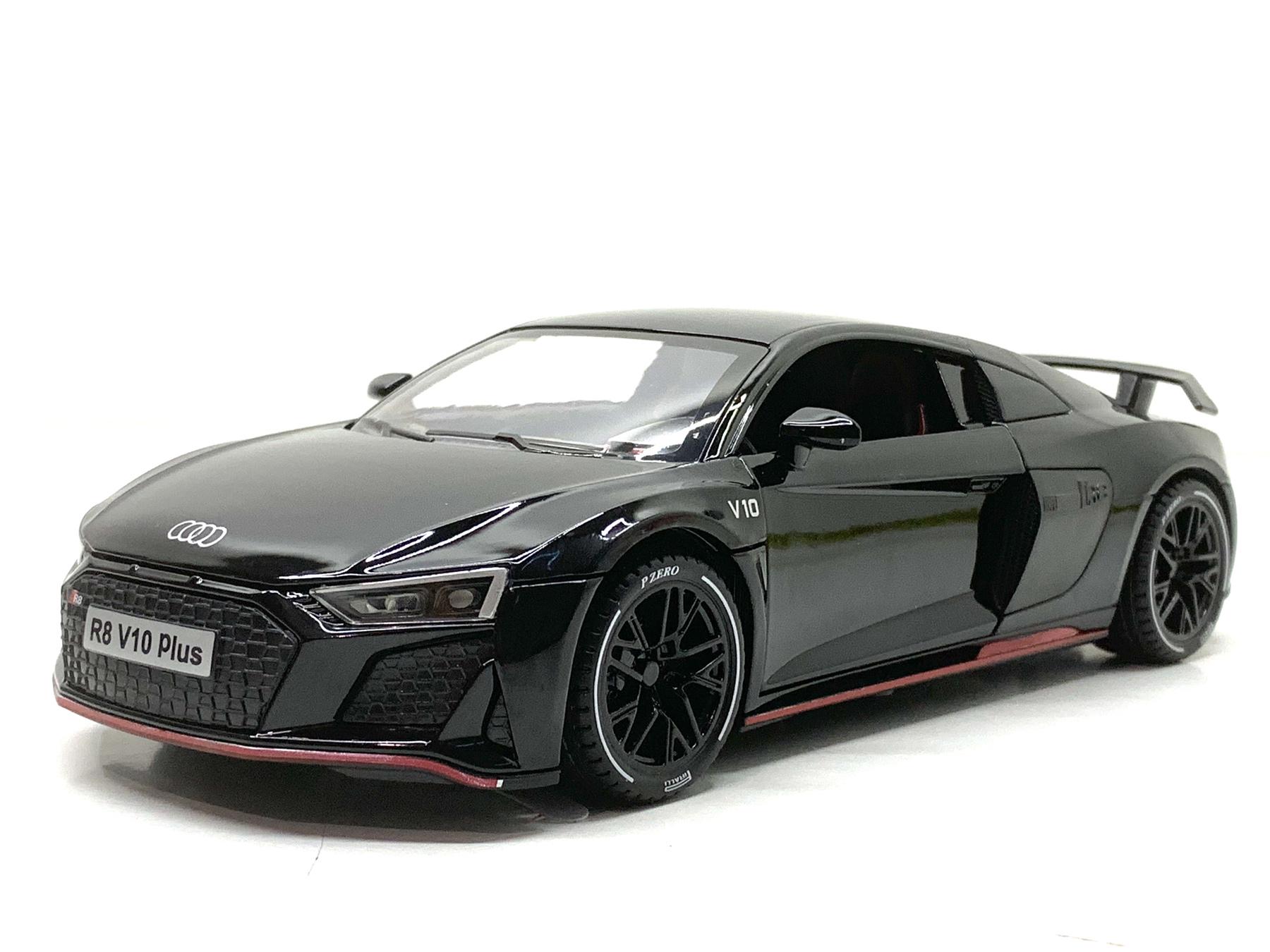 Машина АвтоСвіт Audi R8 инерционная масштаб 1:24 открываются двери/капот/багажник 20 см Черный (AP-2017)