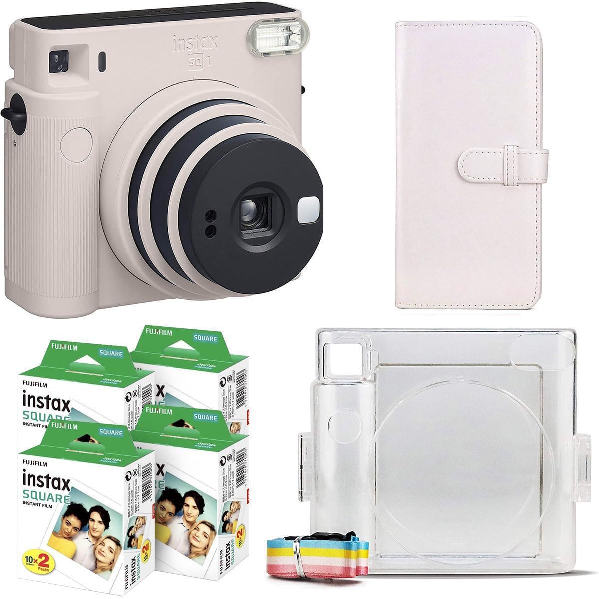 Подарочный набор фотоаппарат Fujifilm Instax Square SQ1 фотобумага 80 шт./чехол/фотоальбом на 80 фото Белый (2516978299)