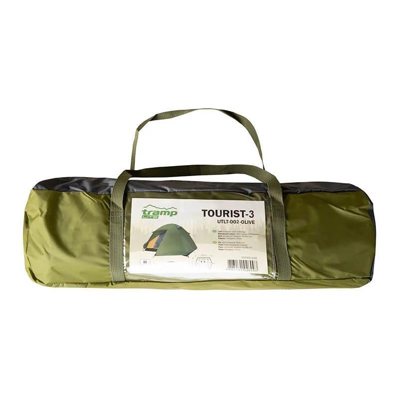 Палатка трехместная Tramp Lite Tourist 3 Olive (UTLT-002-olive) - фото 18