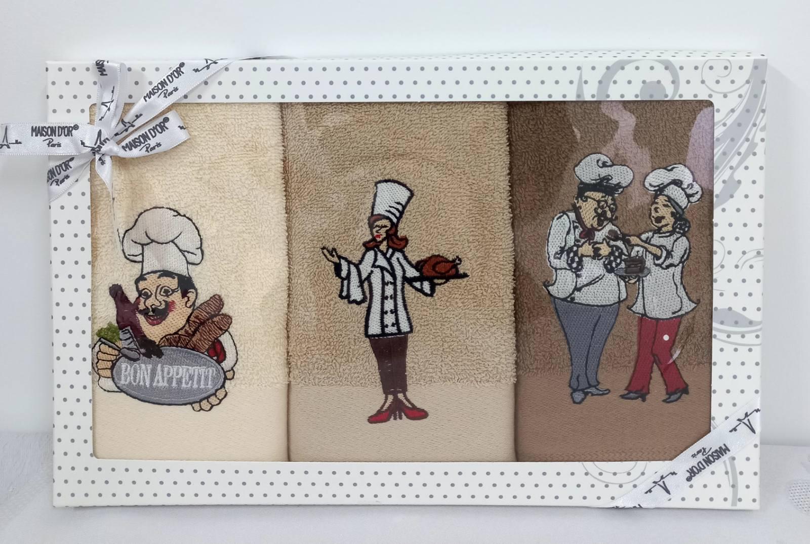 Подарунковий набір кухонних рушників Maison D'or Lunch (CN12196)