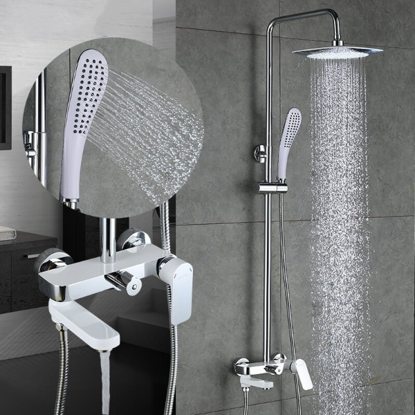 ᐉ Душова система Gappo Noar G2448 Білий/Хром • Краща ціна в Києві ...