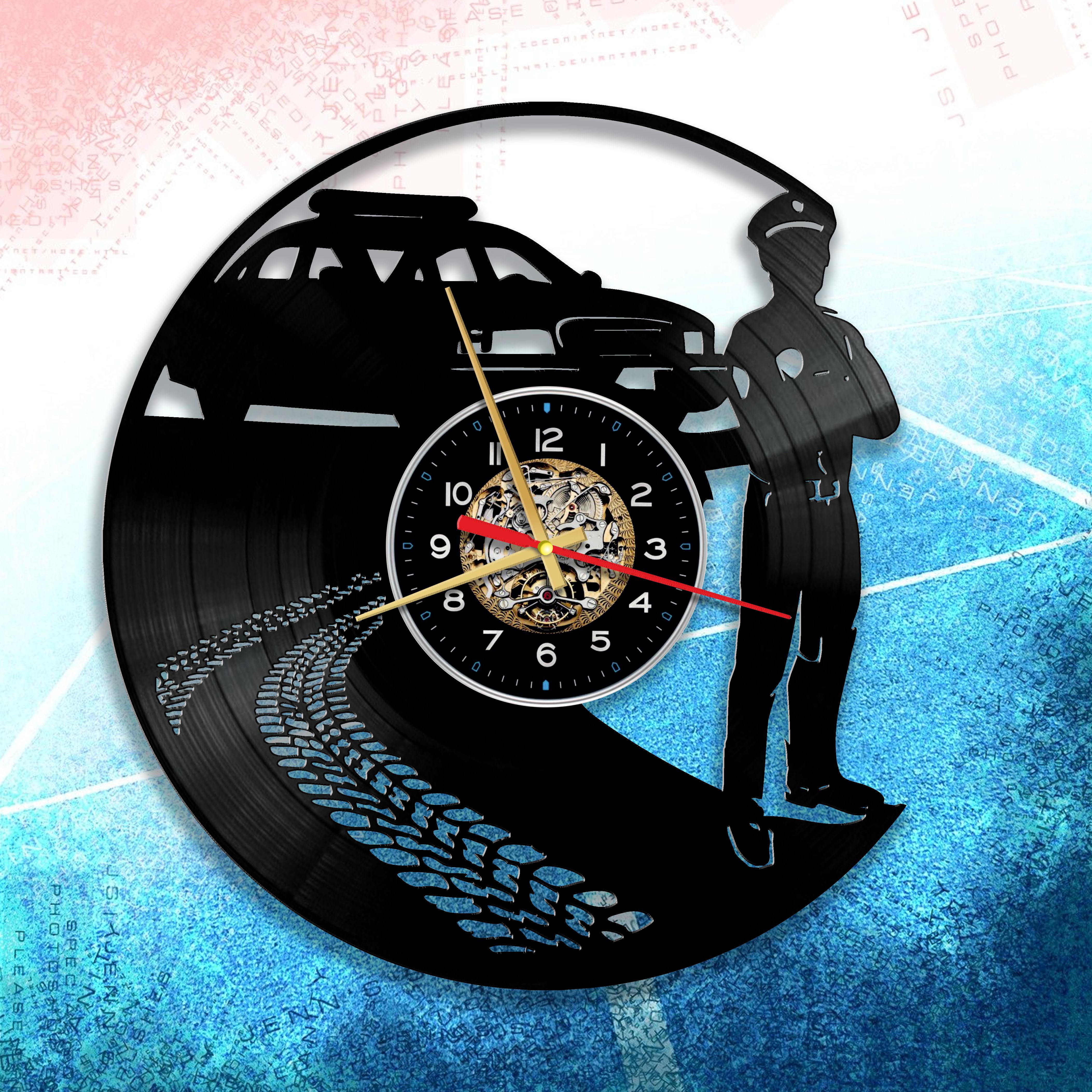 Часы настенные Полиция 3004 из виниловой пластинки