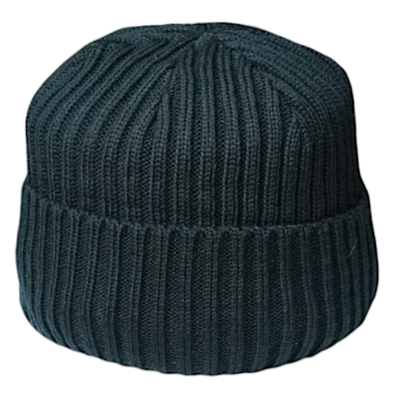 Шапка вязанная с полосой флиса Синий (2386075493)