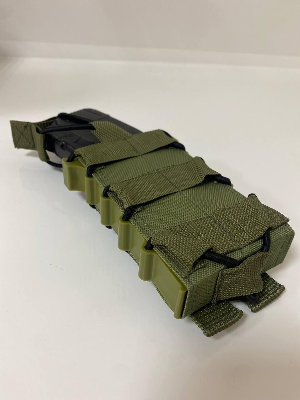 Підсумок одинарний для АК зі стропами для додаткового кріплення Хакі (М2ПЛГ)