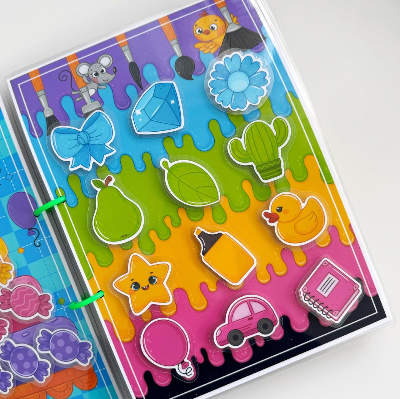 Альбом на липучках Невероятные цвета развивающий (LP-0059) - фото 3 Альбом на липучках Невероятные цвета развивающий (LP-0059) - фото 3