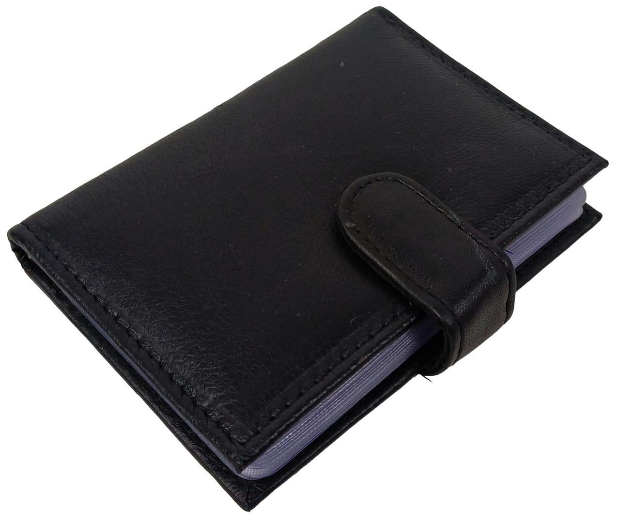 Картхолдер Dugros RFID защита натуральная кожа кнопка Черный