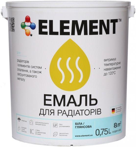 Эмаль акриловая Element для радиаторов 0,75 л Белый (1806596544)