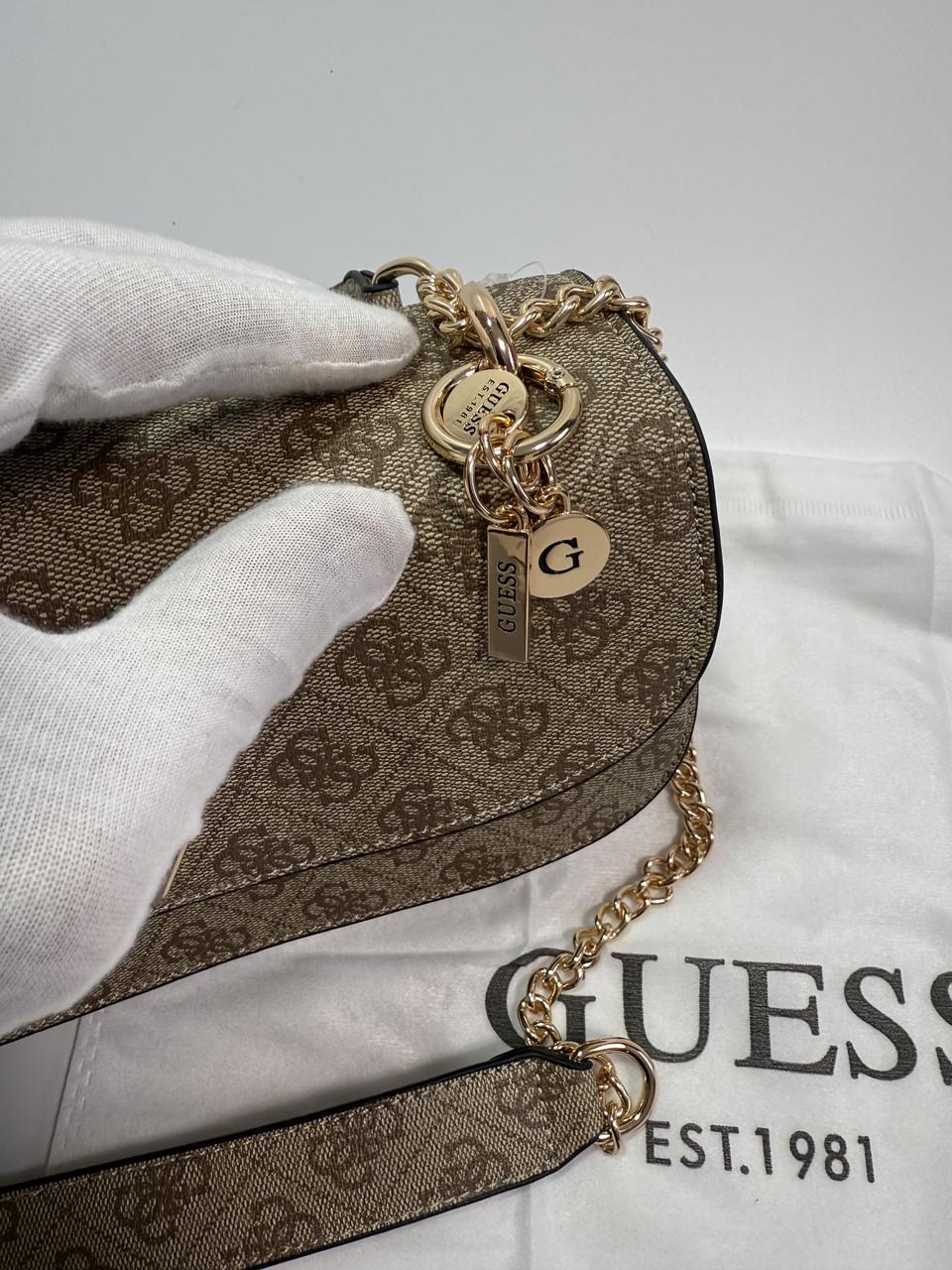 Сумка жіноча Guess маленька Бежевий - фото 2