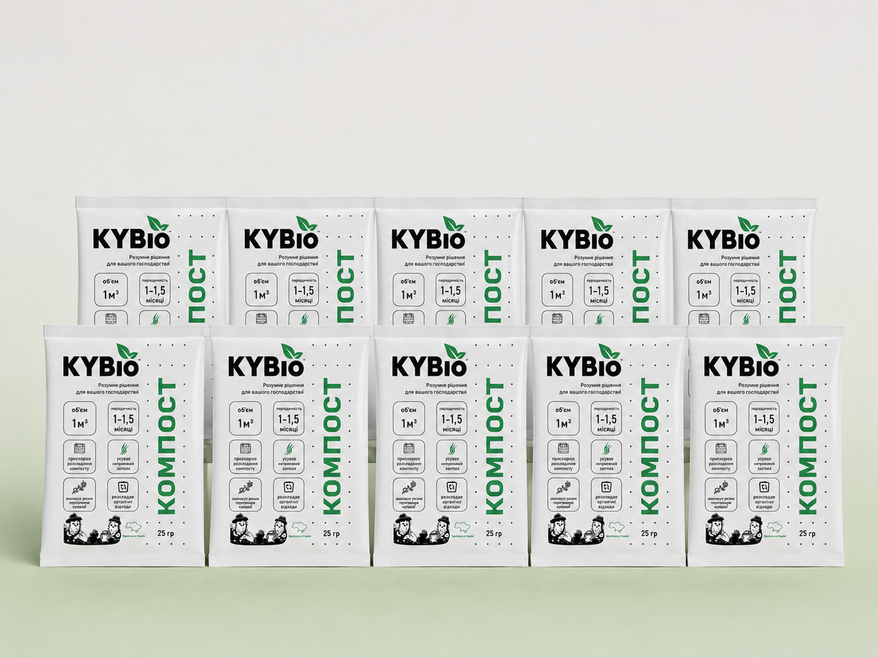 Биопрепарат для компоста KYBio 25 г/10 шт.