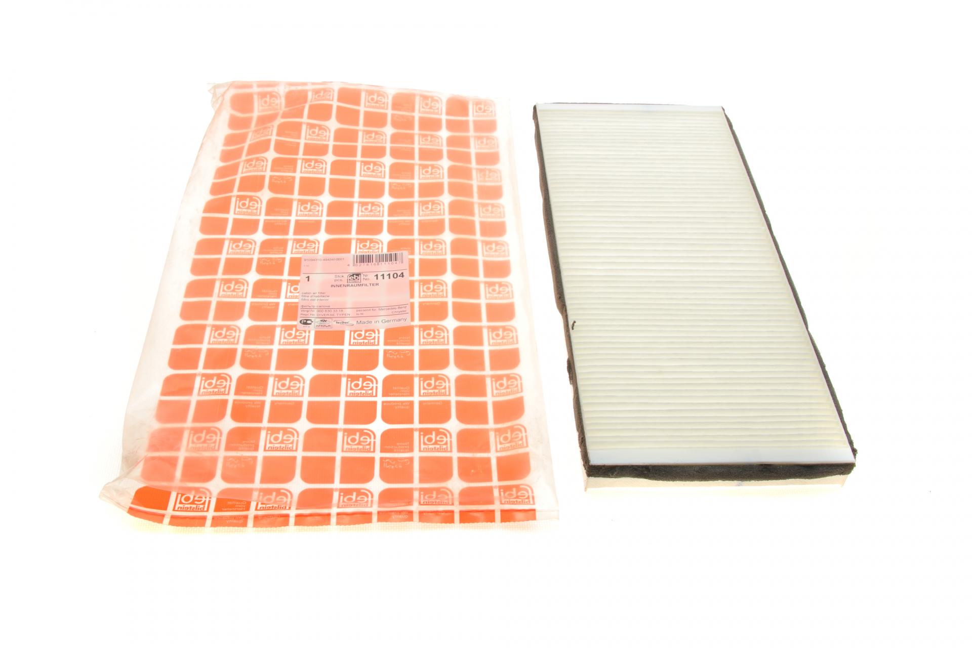 Фильтр салона FEBI BILSTEIN для MB Sprinter/VW LT 96-06- (11104)