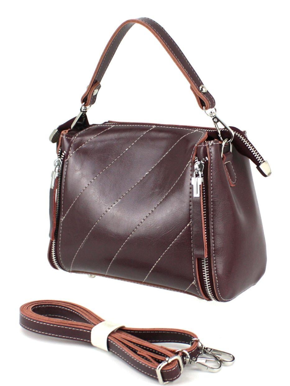 Сумка кожаная женская Borsacomoda 805.040 Бордовый