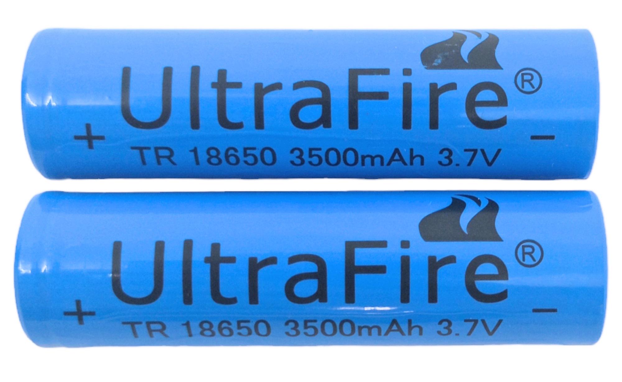 Акумулятор UltraFire літій-іонний Li-Ion 18650 3,7 V 3500 mAh 2 шт. - фото 4