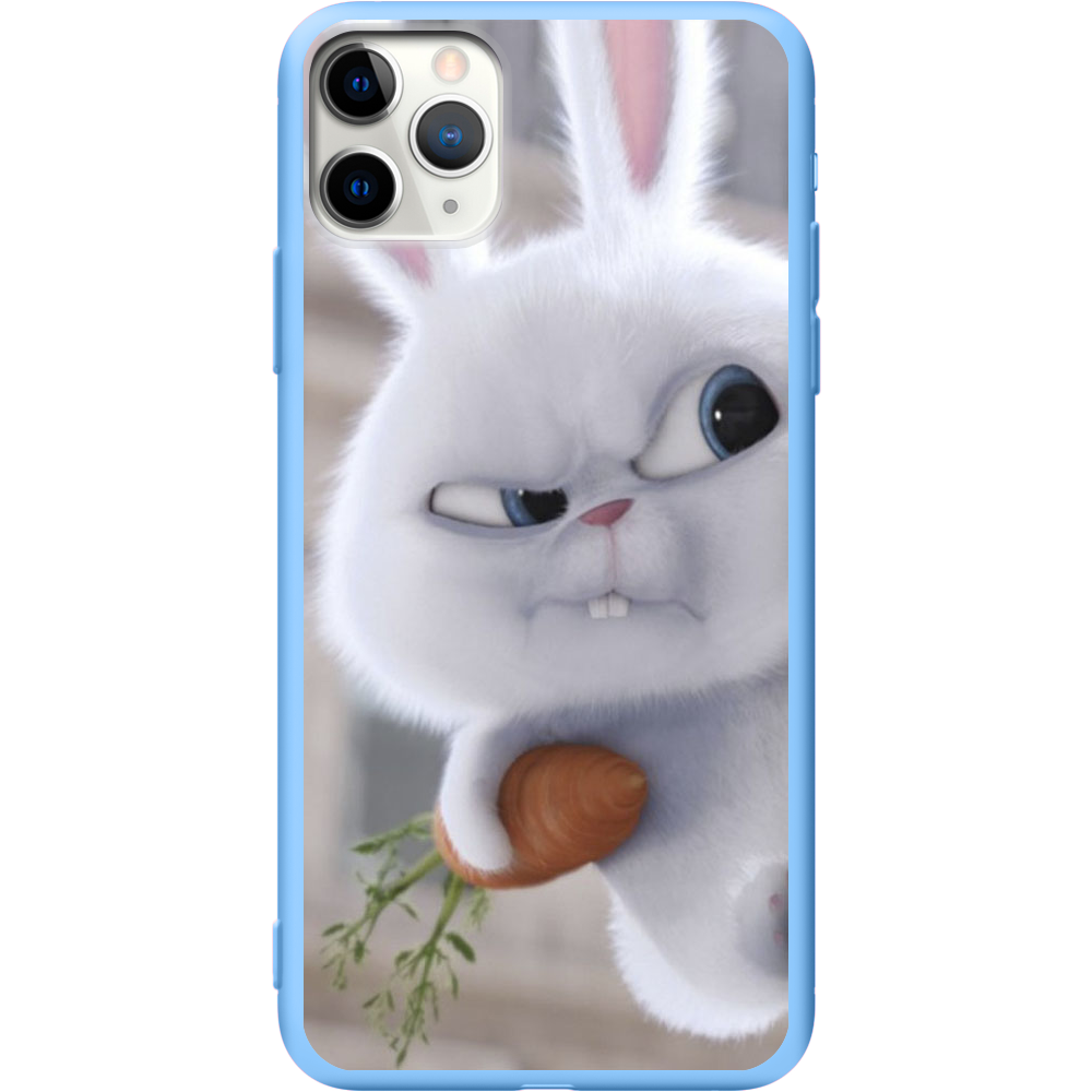 Чехол Boxface iPhone 11 Pro Rabbit Snowball Голубой силикон (38189-up1116-43045)