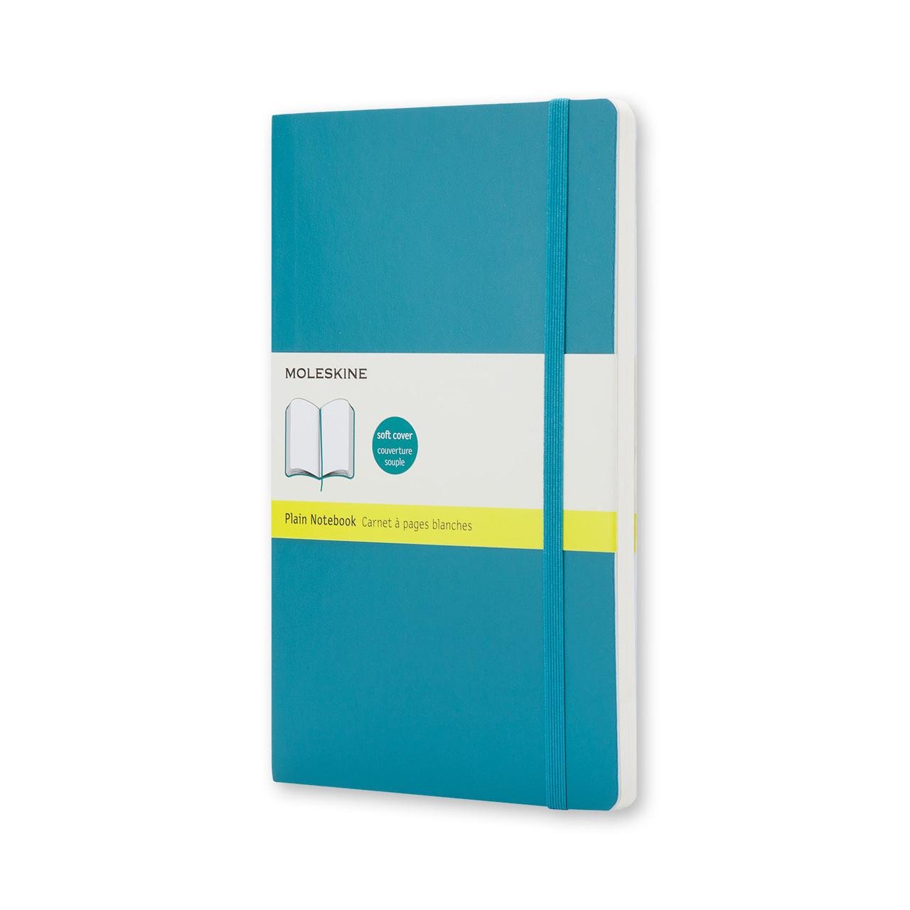 Блокнот Moleskine Classic средний 192 страницы нелинованный мягкий 13х21 см Аквамарин