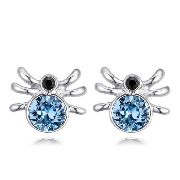 Серьги с кристаллами Сваровски Italina 28054 Голубой