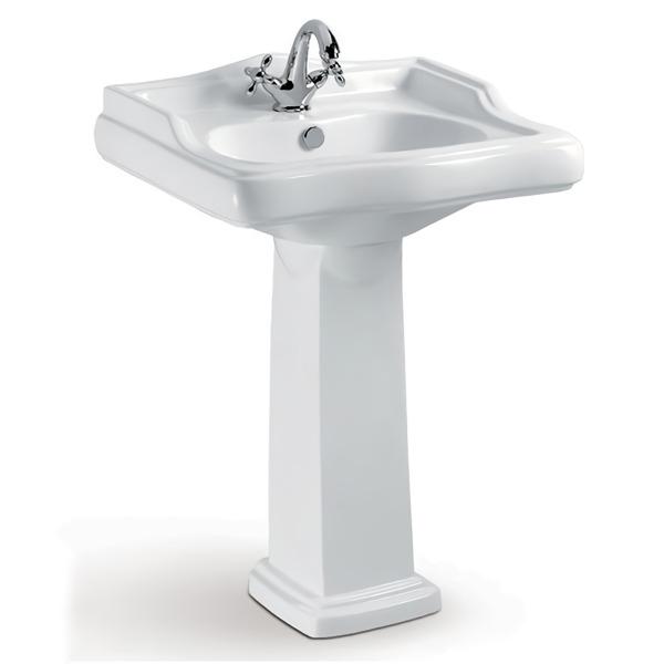 Умывальник подвесной VOLLE LEONOR 13-19-032 610x530x900 мм Белый (71779)