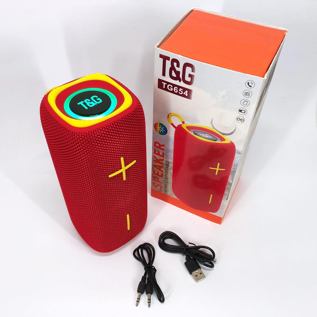 Колонка портативна з підсвічуванням TG654 8W Червоний - фото 6