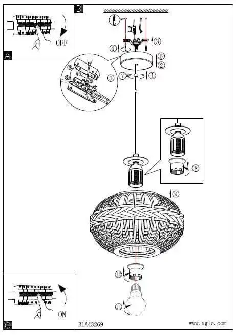 Люстра Eglo DONDARRION 43272 - фото 3