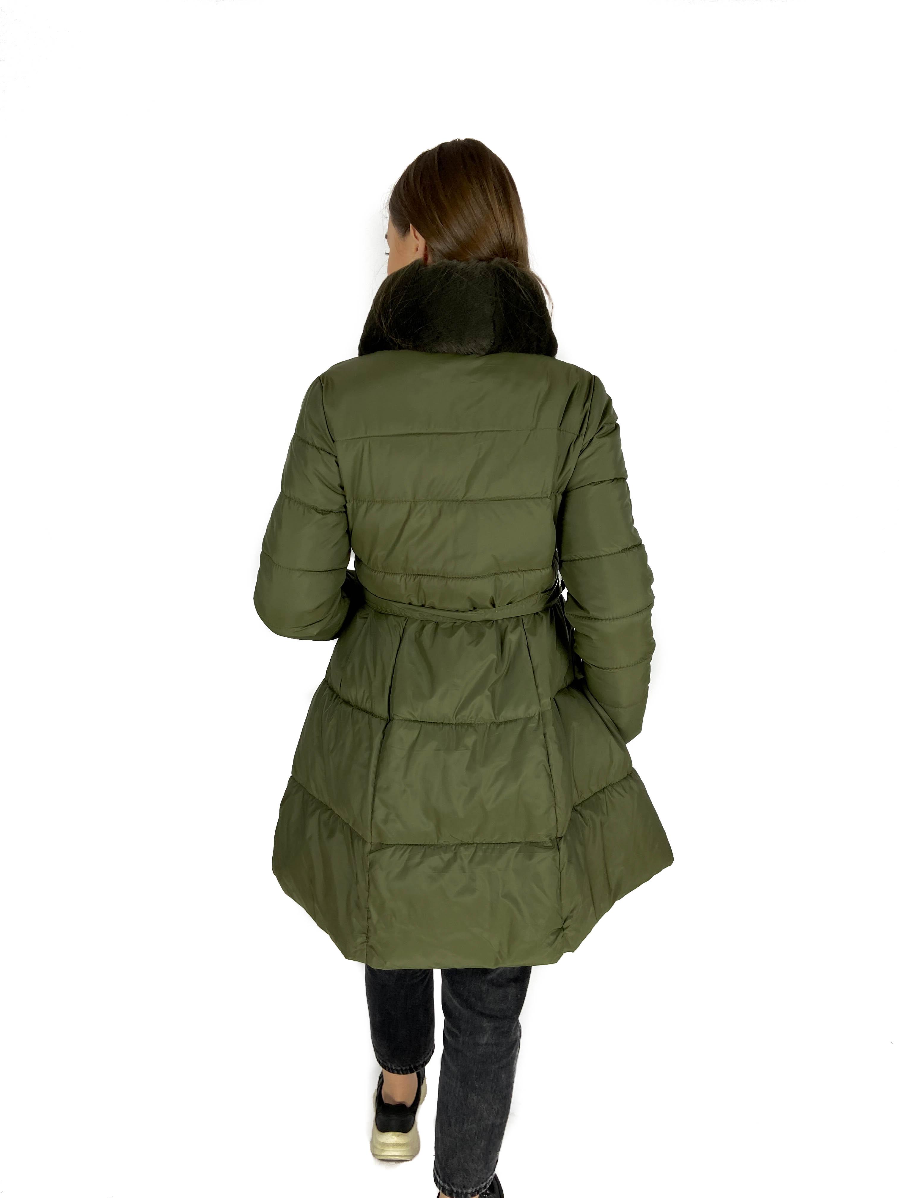 Куртка длинная женская HOHHA 2XL Хаки (MH477) - фото 4 Куртка длинная женская HOHHA 2XL Хаки (MH477) - фото 4