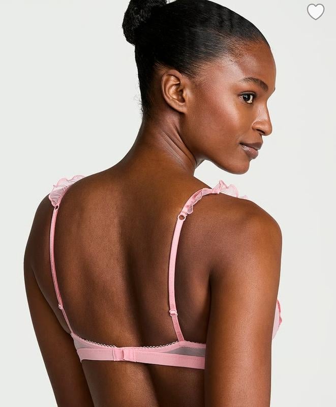 Бюстгальтер без пуш-ап з метеликами Victoria's Secret S DD/75E-70E Рожевий (2781574348) - фото 2 Бюстгальтер без пуш-ап з метеликами Victoria's Secret S DD/75E-70E Рожевий (2781574348) - фото 2